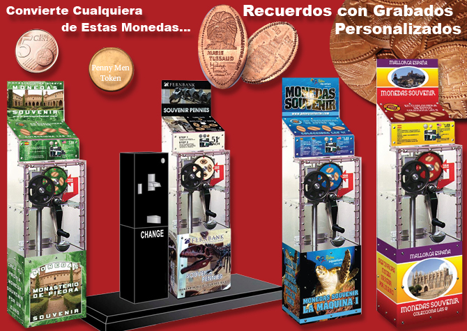 Máquina de Monedas Souvernirs